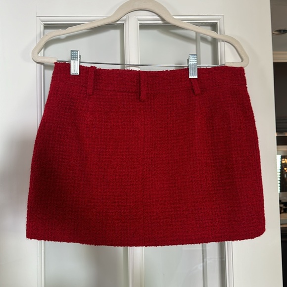 Zara red cropped preppy blazer - Picture 4 of 5